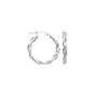 Aurelian Twist And Shine Hoop Sterling Silver Earrings, thumbnail 2 of 2