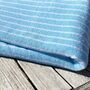 Sky/White Double Sided, Extra Large Beach Towel, thumbnail 1 of 4
