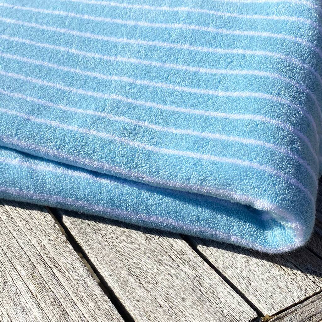 Sky/White Double Sided, Extra Large Beach Towel, 1 of 4