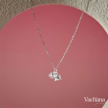 Sterling Silver 925 Lily Of The Valley Pendant Necklace, 2 of 12