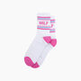 Milf Organic Cotton Sports Socks In White, thumbnail 3 of 4