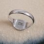 Life's Journey Personalised Silver Signet Ring, thumbnail 5 of 9