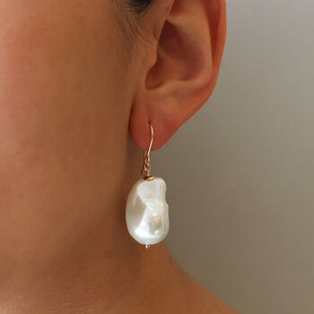 Large Luxurious Pearl Earrings, 2 of 4