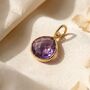 Gold Plated Alexandrite June Birthstone Pendant, thumbnail 1 of 2