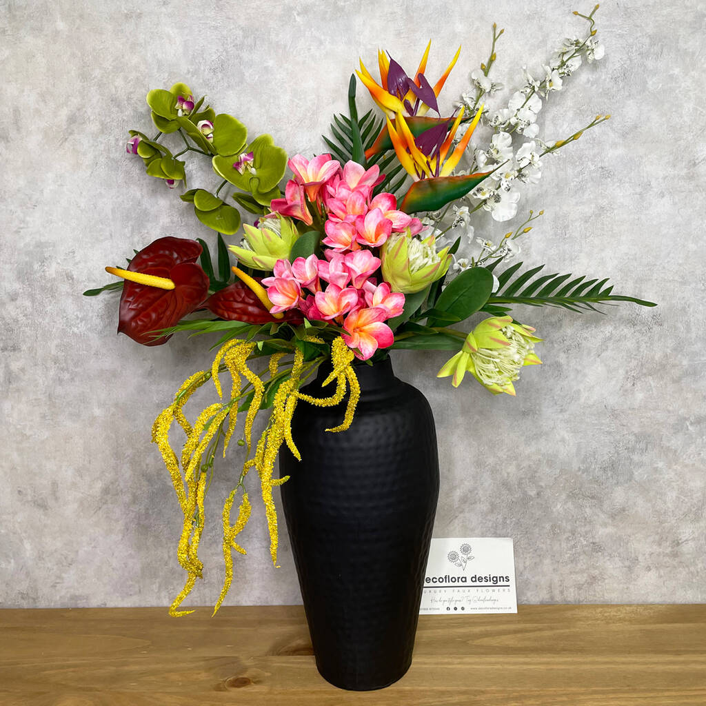 'Frida' Exotic Faux Flowers Bouquet, 1 of 5