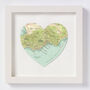 Amalfi Map Heart Print, thumbnail 4 of 7