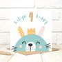Personalised 'Party Animal' 4th Birthday Card, thumbnail 4 of 4