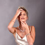 Silver Multi Drop Statement Necklace, thumbnail 3 of 8
