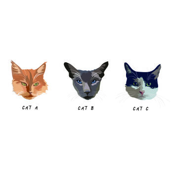 Colourful Cat Illustration Customisable Jumper, 2 of 3