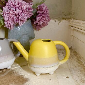 Ombre Glaze Yellow Indoor Watering Can, 4 of 7