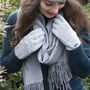 Personalised Cashmere Wool Gloves Scarf Gift Box Set, thumbnail 1 of 11