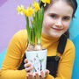 Bunny Rabbit Personalised Plant Pot With Carrot Seeds, thumbnail 3 of 7