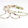 Simple Pearl And Gemstone Beaded Necklace, thumbnail 9 of 12