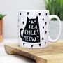 Coffee/ Tea Chills Meowt Cat Mug, thumbnail 1 of 4