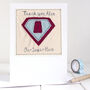 Personalised Superhero Thank You Card For Him, thumbnail 11 of 12