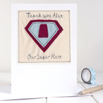 Personalised Superhero Thank You Card For Him, 11 of 12