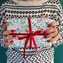Christmas Floral Wrapping Paper, thumbnail 1 of 8
