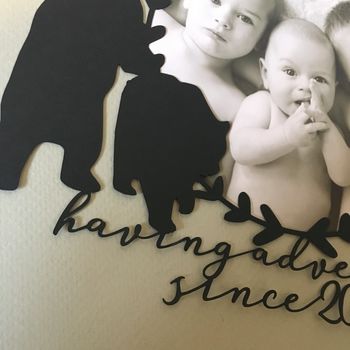 Daddy Bear Personalised Photo Papercut, 5 of 7