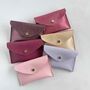 Pink Leather Coin And Card Envelope Purse, thumbnail 8 of 8