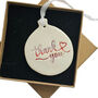 Thank You Ceramic Hanging Decoration – Keepsake Gift, thumbnail 1 of 8