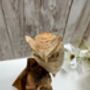 Wooden Owl Ornament Driftwood Sculpture Tawny Owl Gift, thumbnail 3 of 8