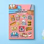 Movie Night Sticker Sheet | Cute Stickers, thumbnail 1 of 5