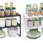 Spice Rack Set Stackable Cupboard Shelves, thumbnail 7 of 7