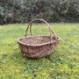 Set Of Two Large Willow Wicker Garden Trug Baskets, thumbnail 4 of 8