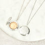 18th Or 21st Birthday One Pence Floral Locket Necklace, thumbnail 1 of 10