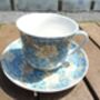 Large Cup And Saucer In Blue Chrysanthemum Design, thumbnail 8 of 11