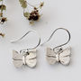 Butterfly Earrings In Sterling Silver, thumbnail 2 of 8
