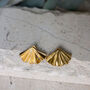 Concertina Earring In Gold, thumbnail 2 of 3