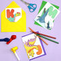 A To Z Letter Alphabet Dinosaurs Cards Plus Badge, thumbnail 2 of 9
