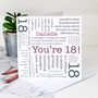 18th Birthday Card Funny Teenager Quotes, thumbnail 4 of 6