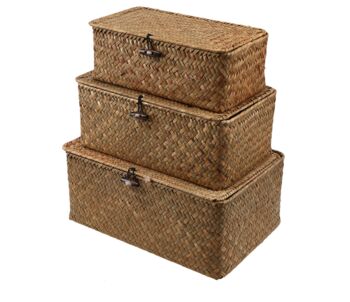 Storage Basket With Lid, 3 of 4