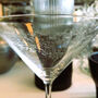 Filigree Etched Martini Cocktail Glasses, thumbnail 4 of 8