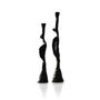 Handmade Black Brass Spiral Candle Holder Set, thumbnail 5 of 12