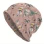 Soft Chemo Headwear Beanie Hat Bandana Pink Floral, thumbnail 4 of 4