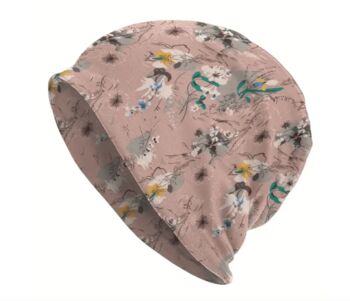 Soft Chemo Headwear Beanie Hat Bandana Pink Floral, 4 of 4