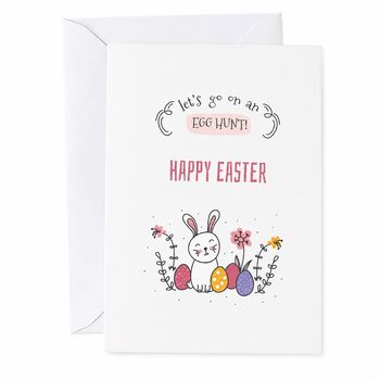 Lets Go On An Egg Hunt Easter Card, 7 of 7