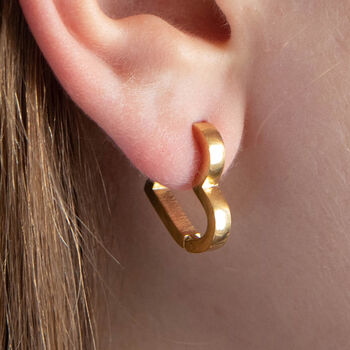 Love Heart Hoop Earrings, 2 of 8