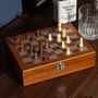 Personalised Chess And Hip Flask Trave Gift Set For Him Whiskey Present, thumbnail 3 of 6