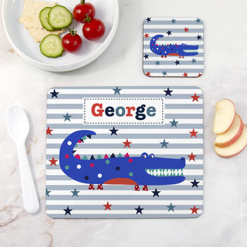 Personalised Boy's Coaster And Placemat Set, 10 of 12