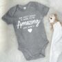 Our First Cuddle Will Be Amazing Love Bump Babygrow, thumbnail 2 of 7