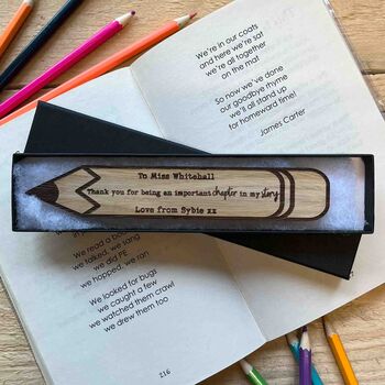 Personalised Thank You Teacher Bookmark, 2 of 5