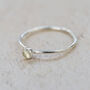 Sterling Silver Birthstone Stacking Ring, thumbnail 5 of 12
