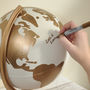 Personalised Couples Hand Painted Globe, thumbnail 4 of 7