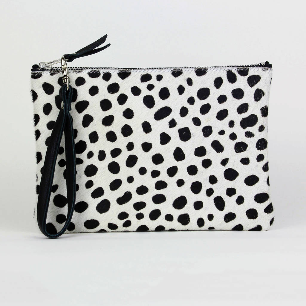 cow print clutch