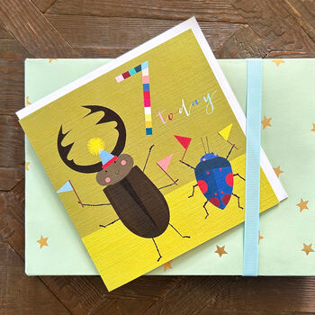 Beetles 7th Birthday Card, 4 of 5