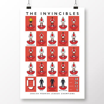 Arsenal The Invincibles Squad Poster, 2 of 7